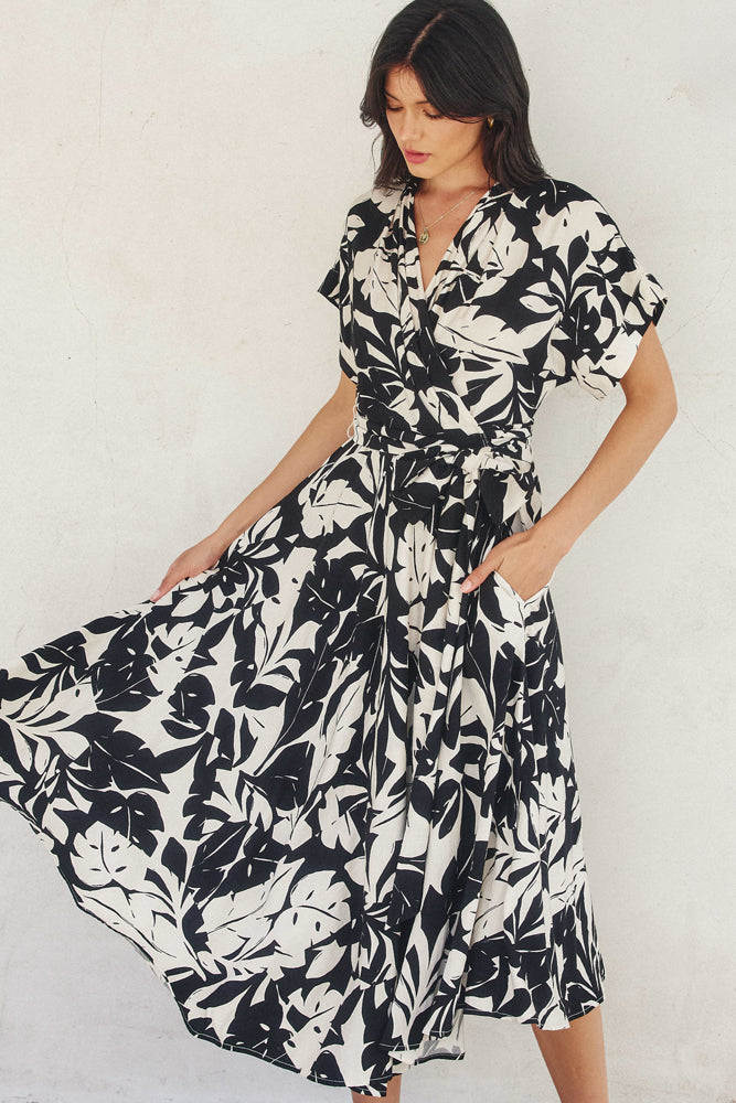 Love Letter Wrap Midi Dress