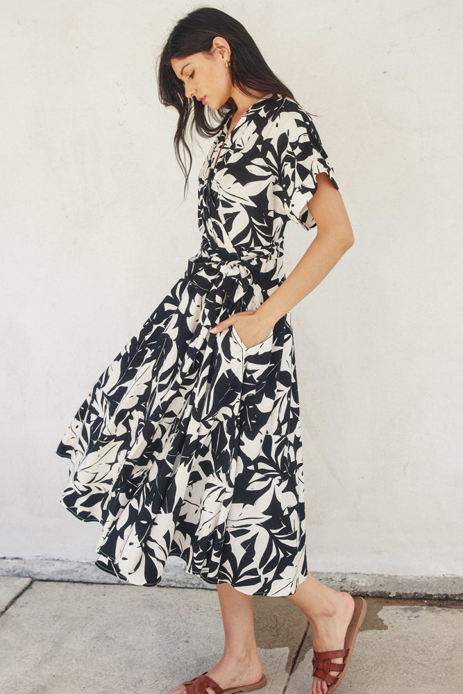 Love Letter Wrap Midi Dress