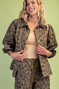 Leopard Print Utility Top