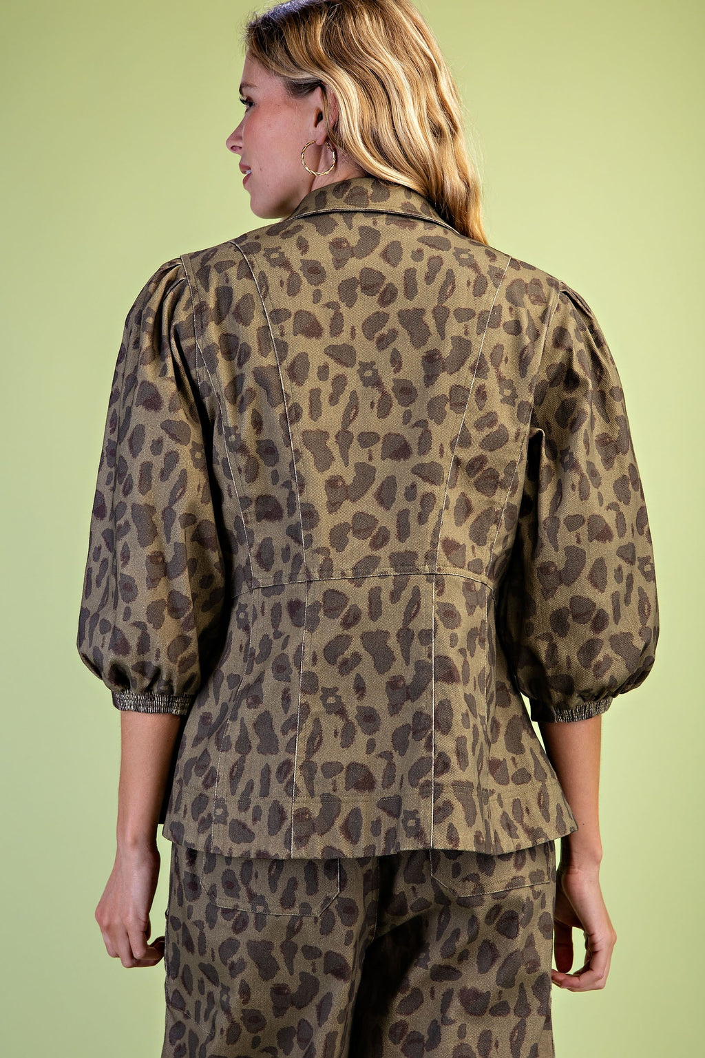 Leopard Print Utility Top
