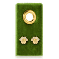 Paw Studs On Velvet Tag