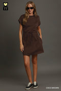 Luxeknit Pleated Mini Dress