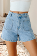 LDC High Rise Patch Pocket Denim Shorts
