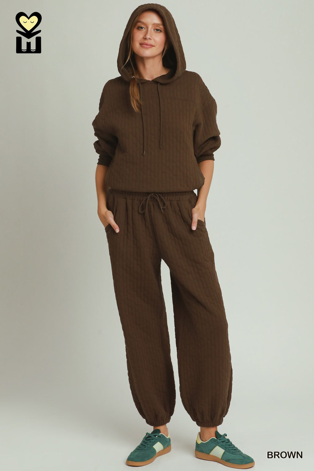 Quilted Jogger With Waist Drawstring 28"