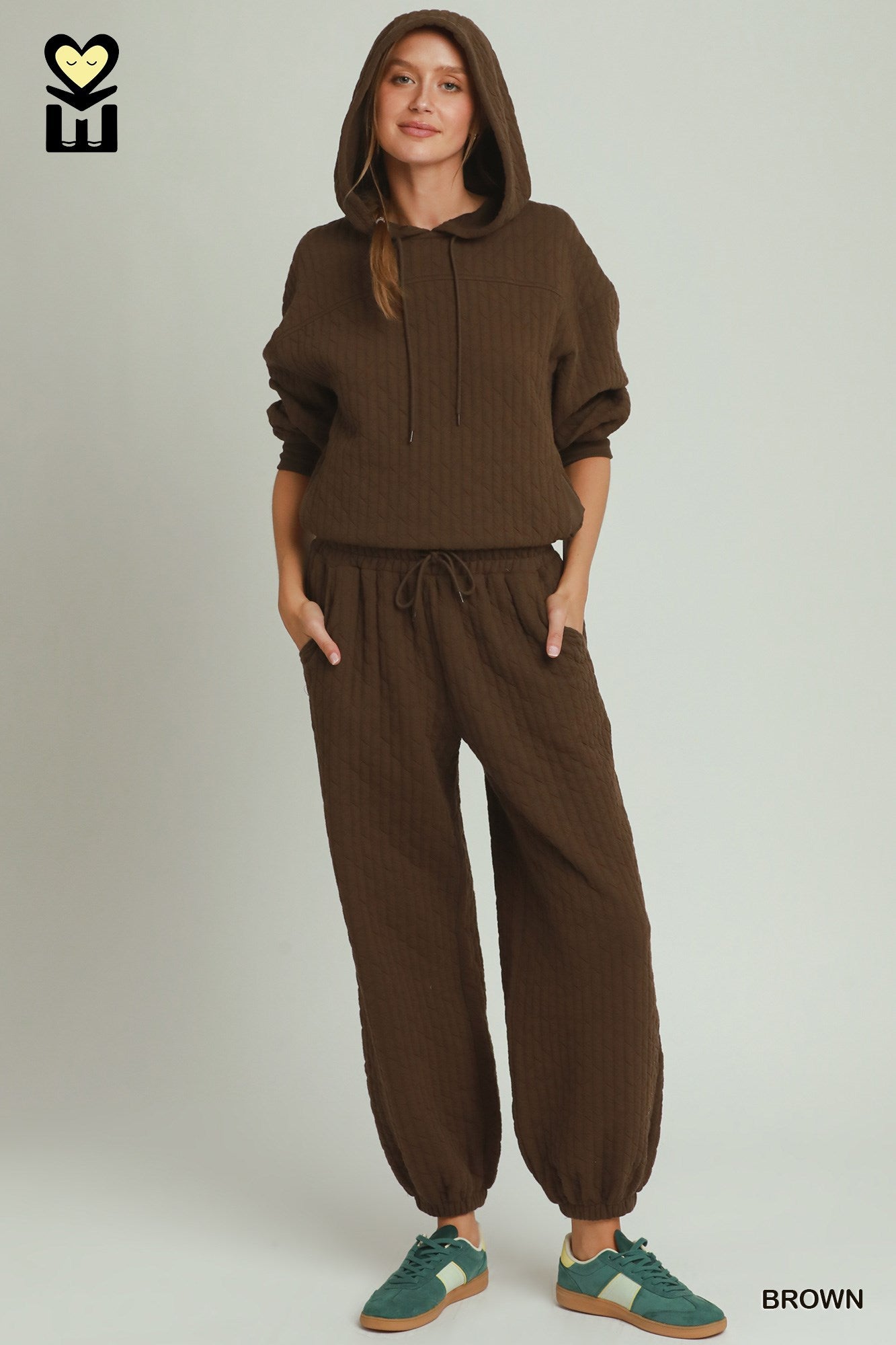 Quilted Jogger With Waist Drawstring 28"