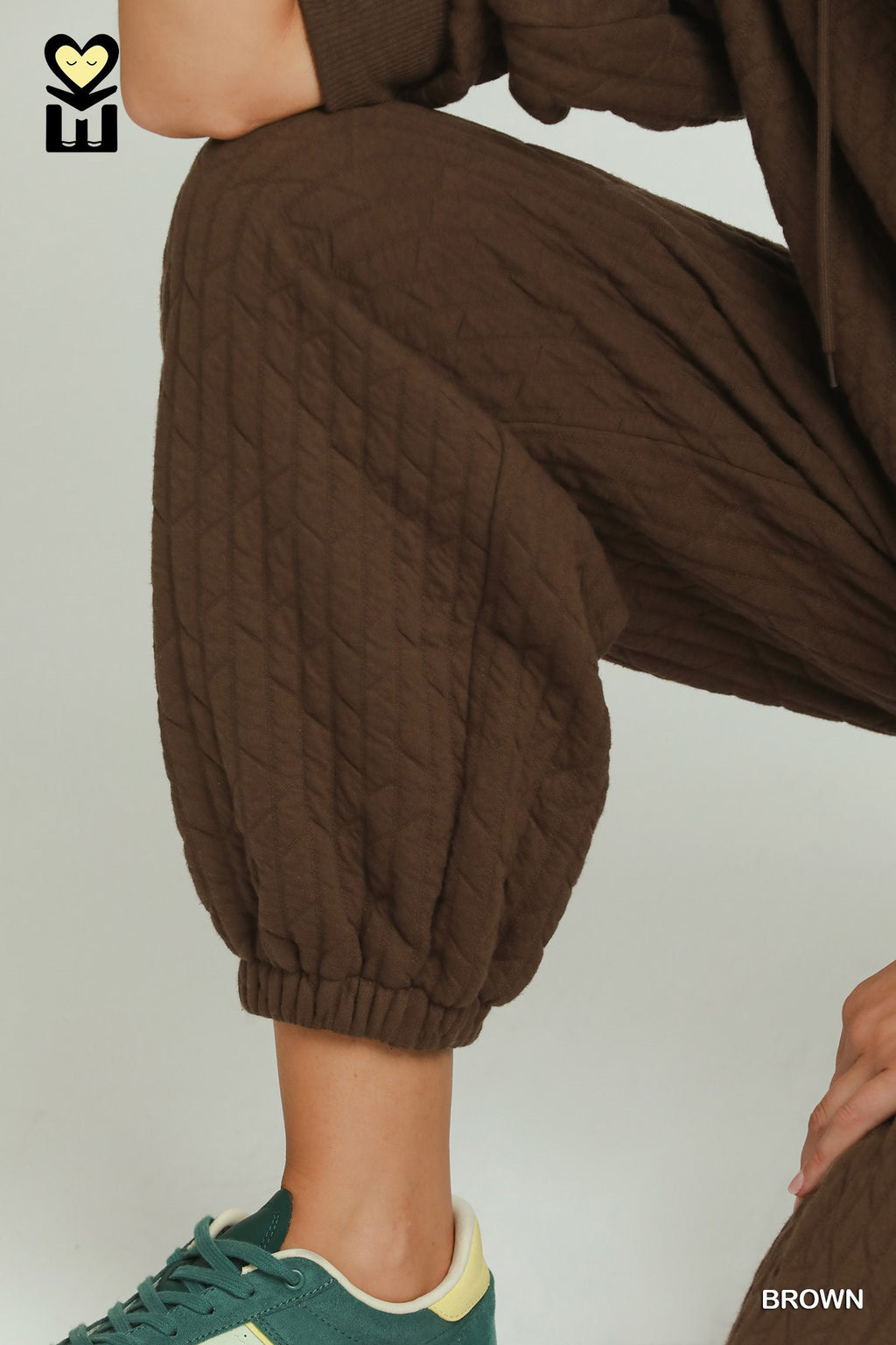 Quilted Jogger With Waist Drawstring 28"