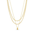 Delicate Layered Teardrop Necklace – Elegant & Minimal