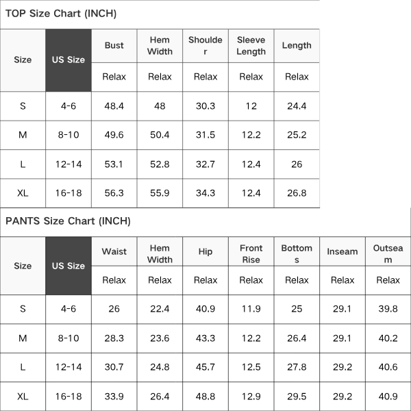 V Neck Ruffle Contrast Sleeve Drawstring Pants 2pcs Set S–4X