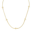 Minimalist Cross Collar Necklace