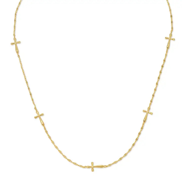 Minimalist Cross Collar Necklace