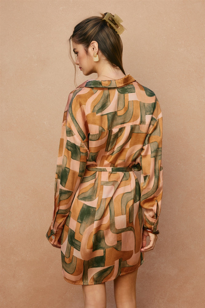 Dune Deco Relaxed Mini Shirt Dress