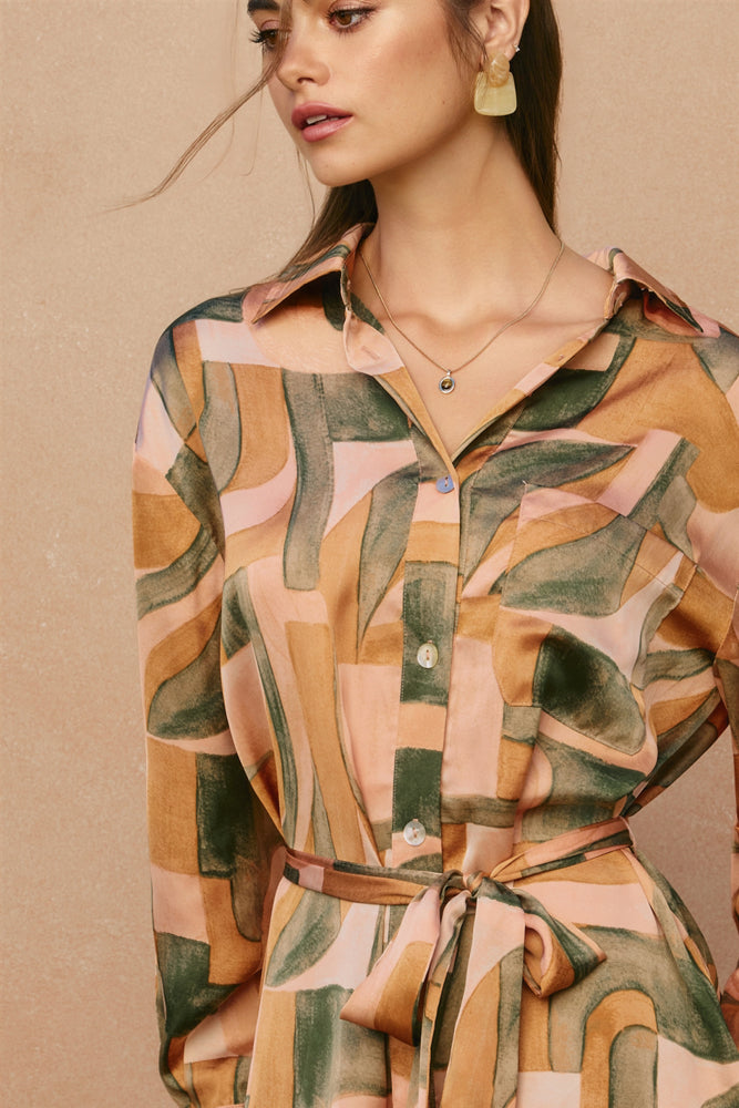 Dune Deco Relaxed Mini Shirt Dress