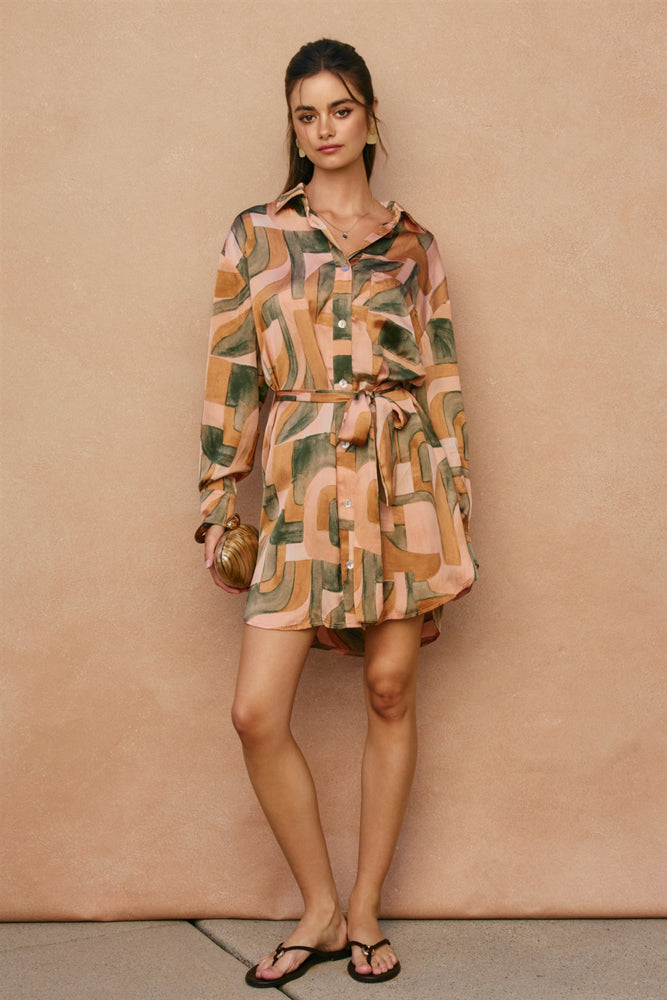 Dune Deco Relaxed Mini Shirt Dress