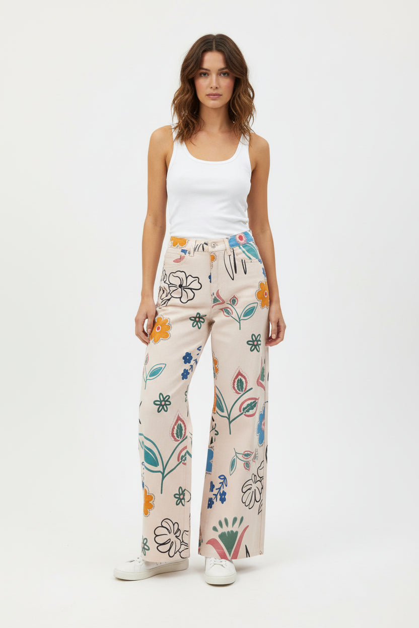 Abstract Floral Pant