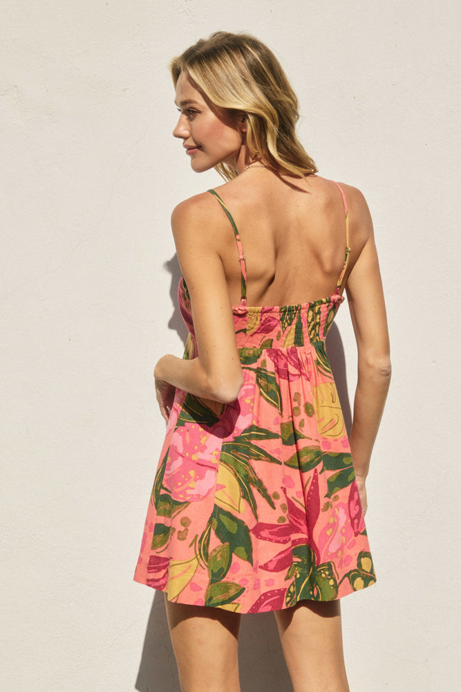 Just Like Paradise Braided Sweetheart Mini Dress