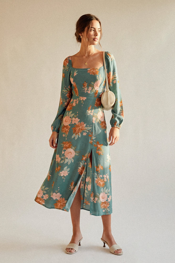 Made For You Slit Midi Dress