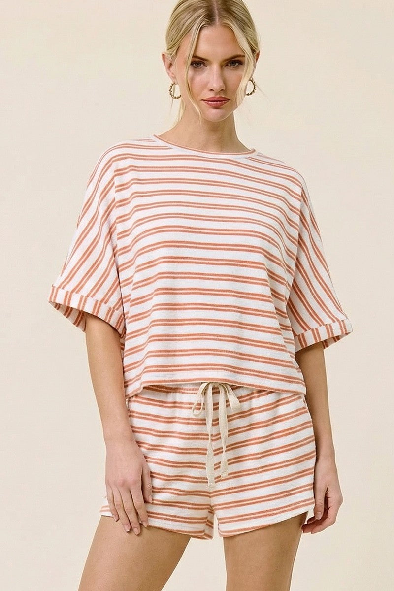 Striped Terry Cloth Set