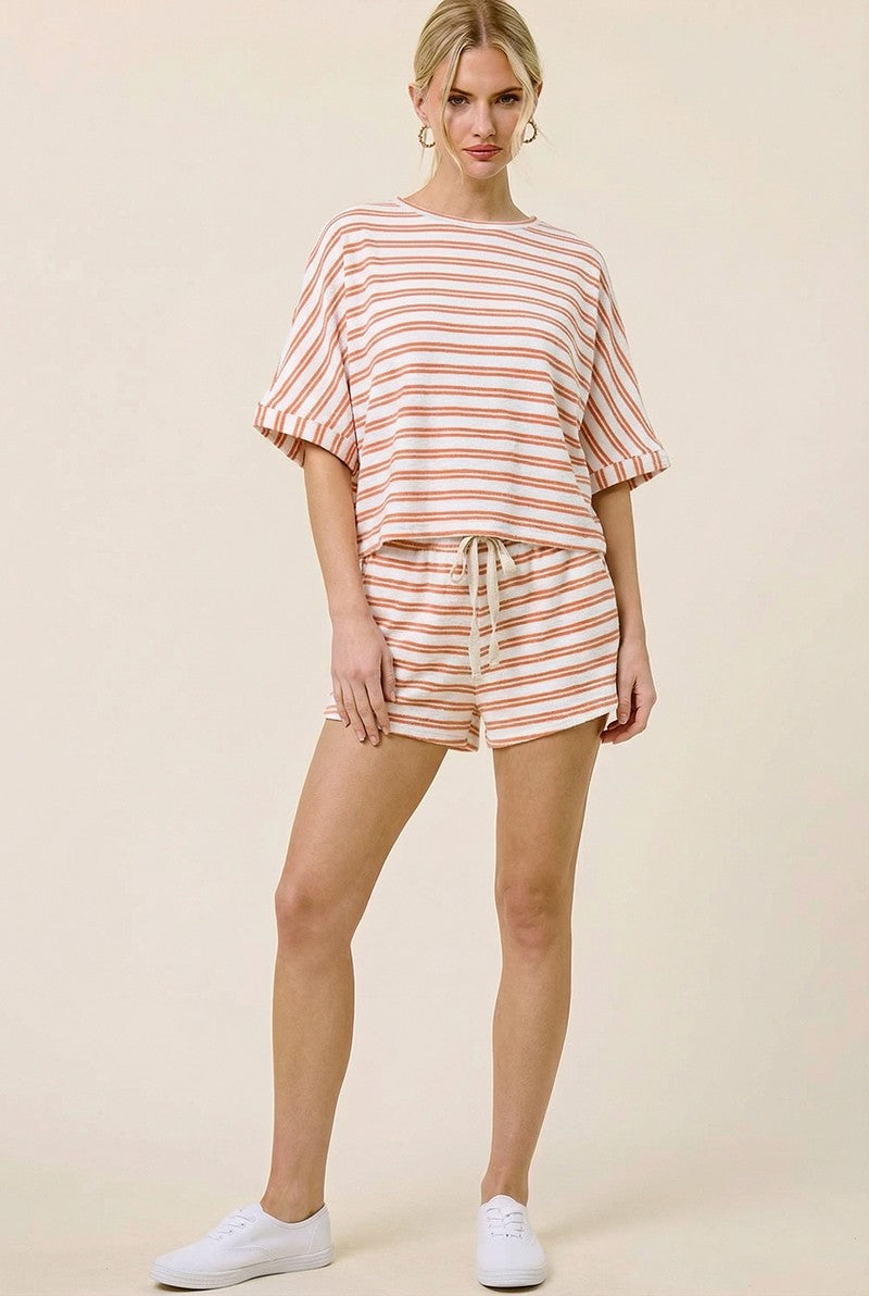 Striped Terry Cloth Set