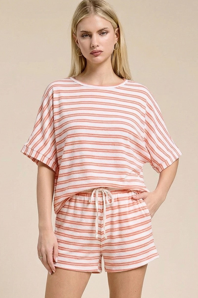 Striped Terry Cloth Set