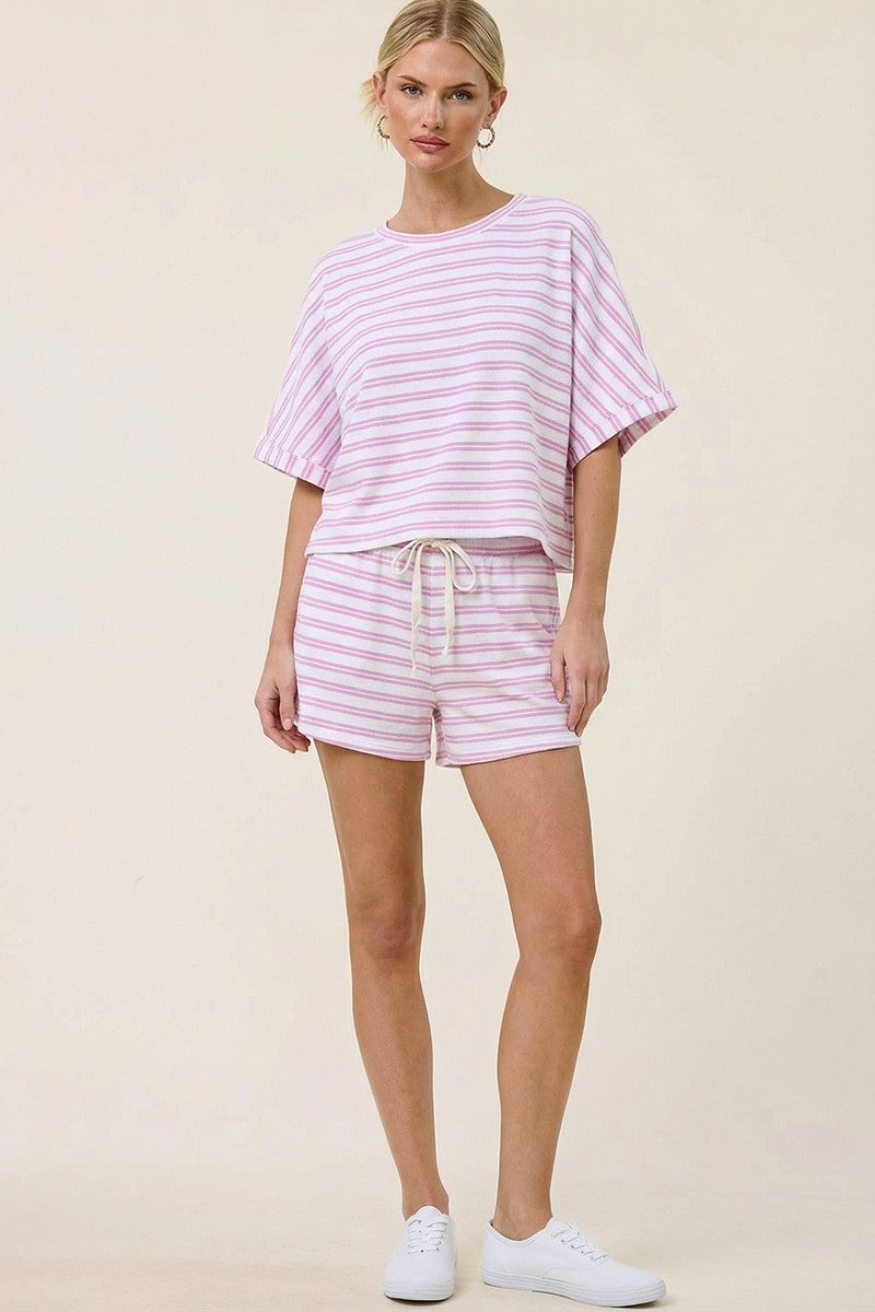 Striped Terry Cloth Set