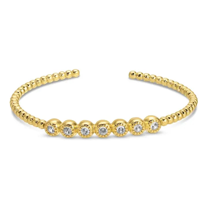 Touch of Sparkle Delicate Cuff Bracelet