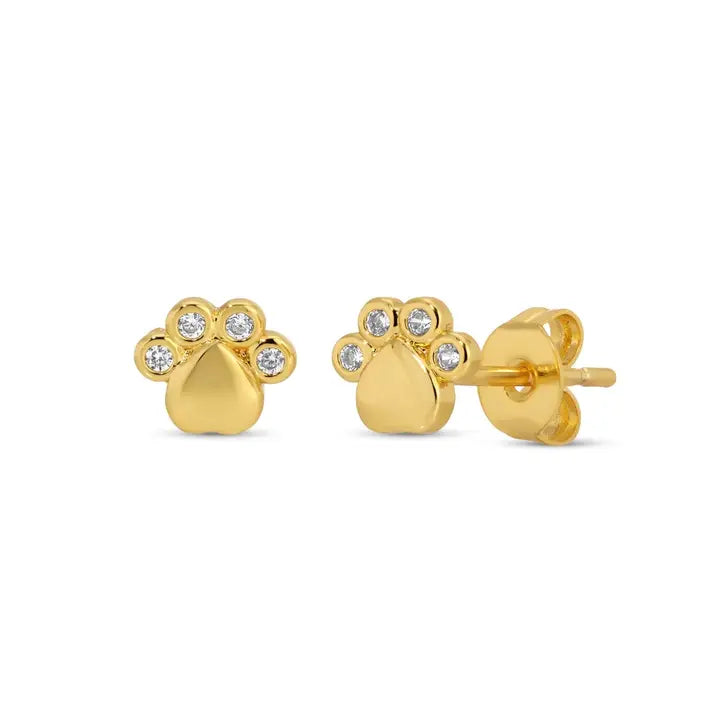 Paw Studs On Velvet Tag