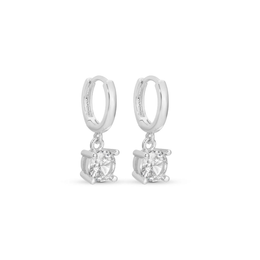 Faux Diamond Huggies