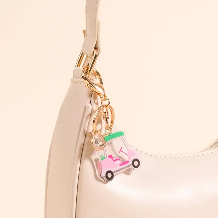 Acrylic Keychain–Golf Cart