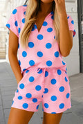 Polka Dot Short Sleeve Top & Short Set