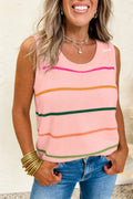 Striped Knit Tank Top