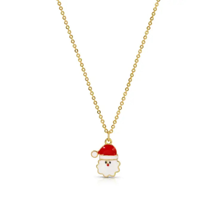 Delivering Joy | Enamel Santa Pendant