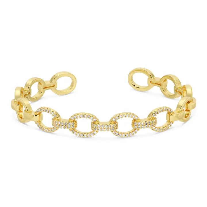 Perfectly Accented Pavé Cuff Bracelet