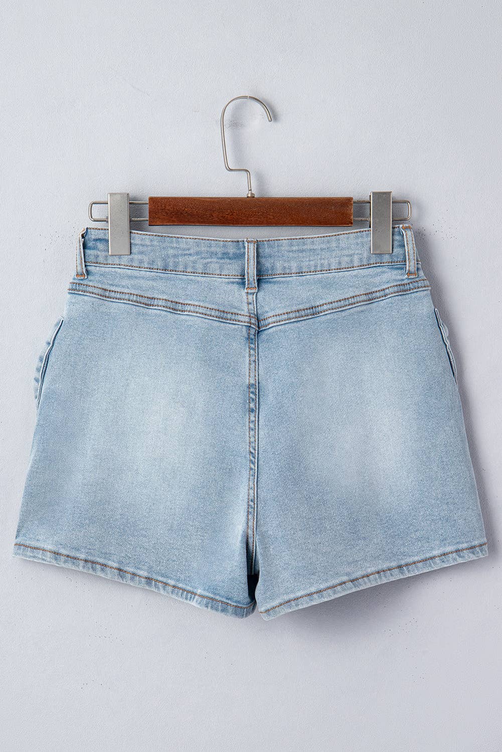 LDC Bow Detail Denim Shorts with Pockets