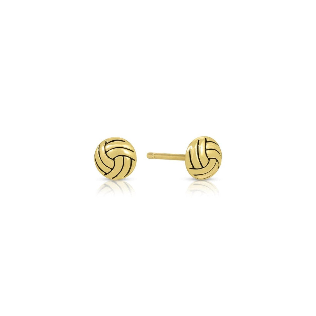 Minimalist Volleyball Stud Sports Earrings