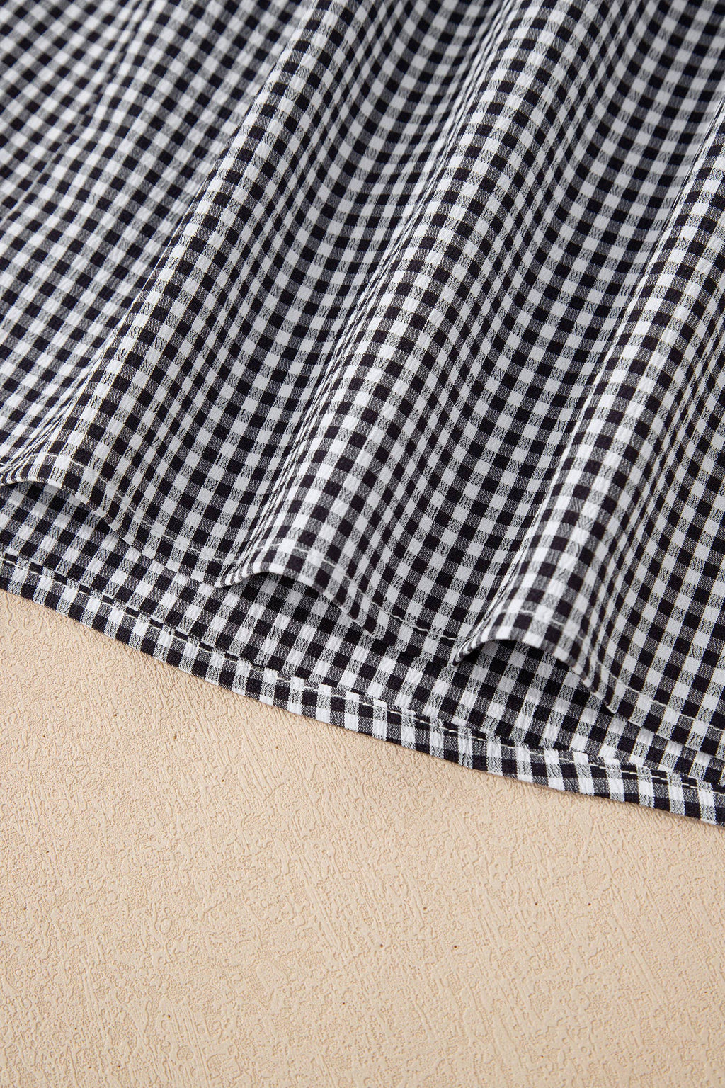 Plus Size Plaid Bow Bell Sleeve Round Neck Jumper (S-4X)