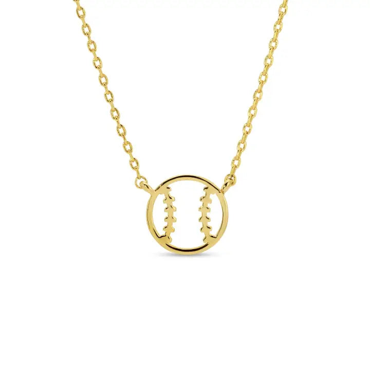 Game Day Minimalist Baseball / Softball Sports Necklace
