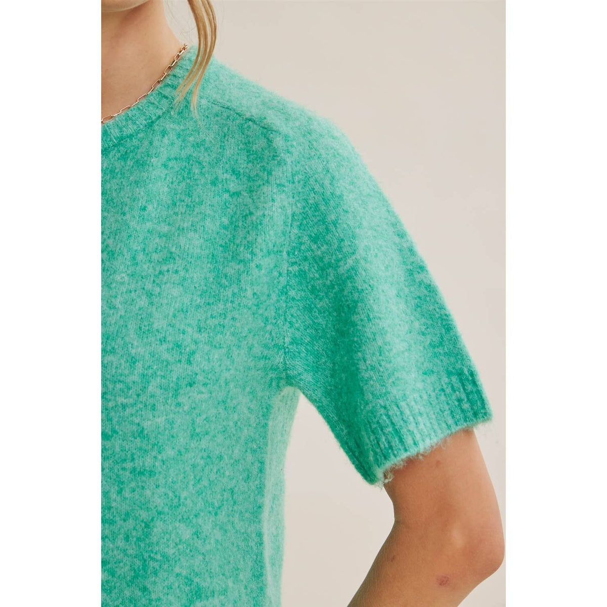 SWEET AFTERNOON ULTRA-SOFT FUZZY RECYCLED SWEATER TOP