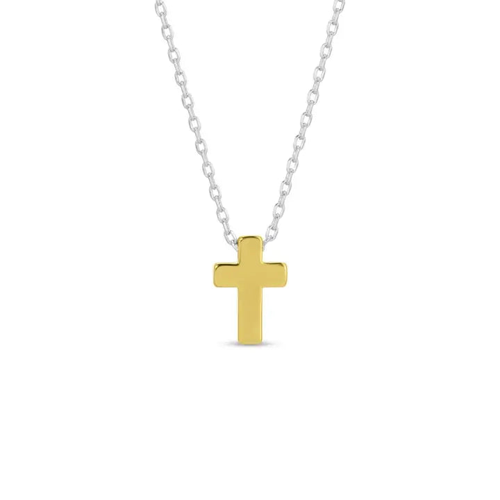 Small Simple Cross Necklace