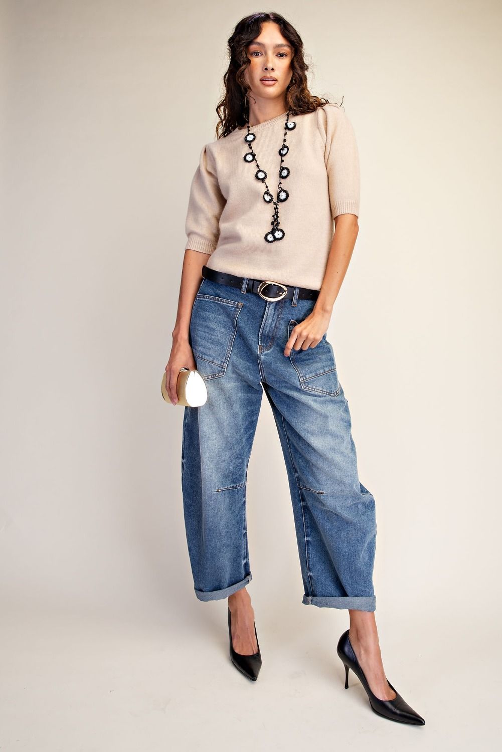 Solid Soft Knitted Sweater Top