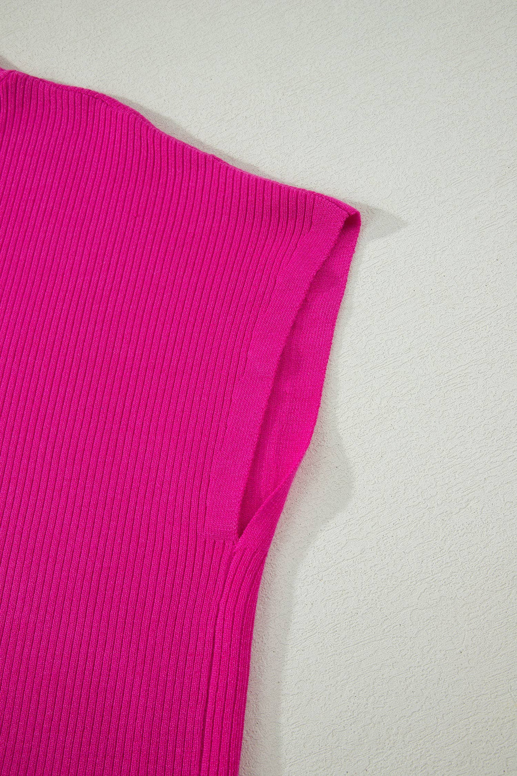 Solid Color Lightweight Ribbed Knit Mock Neck Sweater (S-XL)